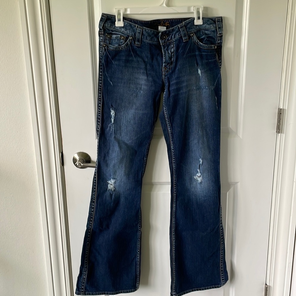 Silver jeans flare size 31/35 low rise